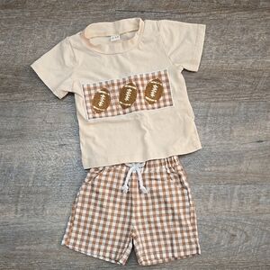 Amazon Kids Matching Set in Cream and Brown